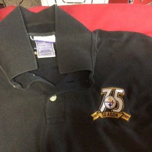 NFL PITTSBURGH STEELERS 75th season polo shirt